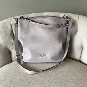 📍COACH Abby Duffle Crossbody/Shoulder Light Gray